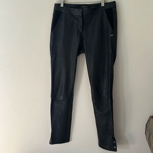 Leather Maison Scotch/ scotch and soda/ Jolie Vagabonde pants